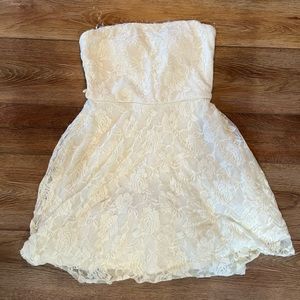 Love Reign cream floral dress size medium